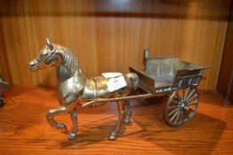 Brass Horse and Cart