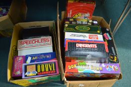 Two Boxes of Assorted Board Games