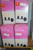 *Six GoodHome Darah Wall Lamps