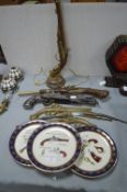 Ornamental Brass and other Guns Including One Conv