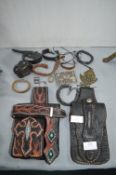 Belt Pouches, Leather Wristbands, Pendants, etc.