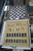 Small Marble Chess Set and Board