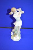 Nao Figurine of a Lady Golfer