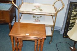 Assorted Small Furniture Including Sewing Box, Pla