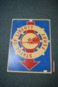 Reproduction Statue of Liberty Sign