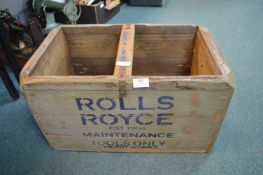 Reproduction Rolls Royce Painted Tool Crate