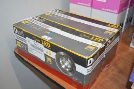 *Two Packs of Three Diall LED Tilting Downlights