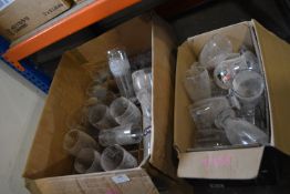 Two Boxes of Assorted Glasses