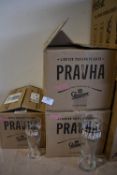 Twelve Pravha Half Pint and Twenty-Four Pint Glasses