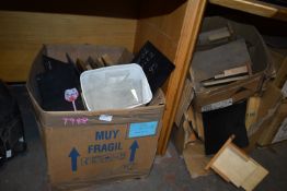 Quantity of Assorted Table Menu Stands