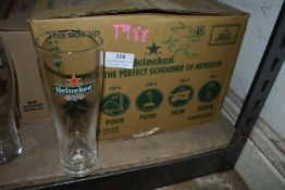 Box of Twenty-Three Heineken Pint Glasses
