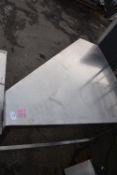 Stainless Steel Corner Preparation Table 80cm x 93x104cm