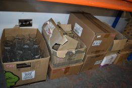 Contents of Undershelf to Include Large Quantity of Assorted Glasses