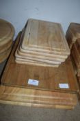 Nine Assorted Chopping Boards