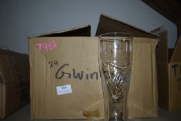 Twenty-Four Guinness Pint Glasses