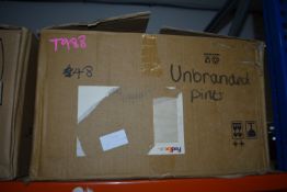 Forty-Eight Unbranded Pint Glasses