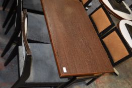 *Rectangular Double Pedestal Table with Four Assorted Chairs 74cm x 100x60cm