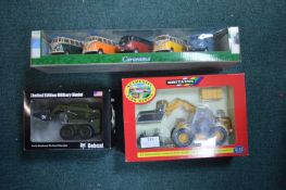 Three Diecast Vehicle Sets Including Campers