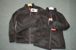 *Two 32 Degrees Heat Lady's Black Fleece Jackets S