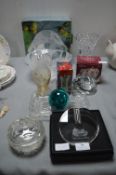Glass Vases, Bowls, etc.