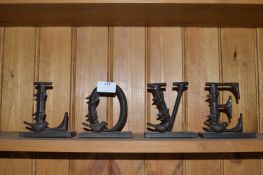 Metal Lovebird Signs