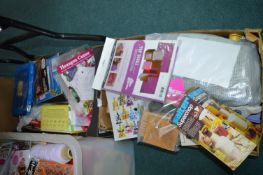 Two Boxes of Craft Supplies, etc.