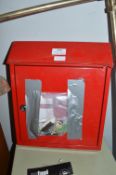 Red Metal Lockable Letterbox
