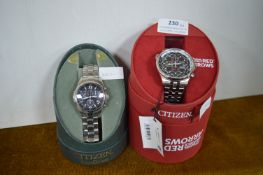 Two Citizen Eco Driver Men's Wristwatches