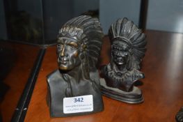 Two First Nation Chief's Heads