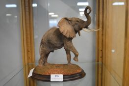 Country Artist Bull Elephant Figure