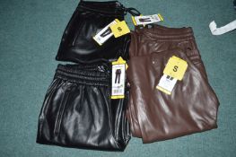 *Four Hilary Radley Lady's Faux Leather Trousers S