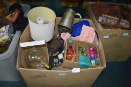 Household Goods Including Lamps, Glassware, etc.