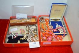 Vintage Costume Jewellery Including a Sterling Sil