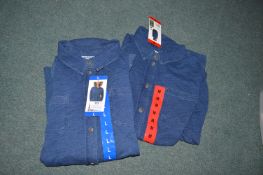 *Two 32 Degrees Cool Lady's Denim Style Shirts Siz