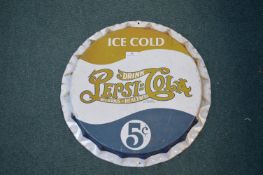 Reproduction Pepsi Cola Bottle Cap Advertising Sig