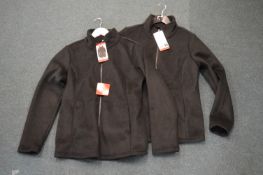 *Two 32 Degrees Heat Lady's Black Fleece Jackets S