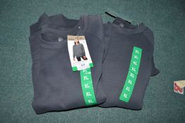 *Two Mondetta Lady's Grey Fleece Crewneck Sweatshi