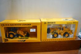 Two Diecast JCB Loaders