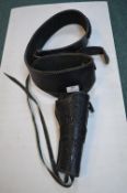 Leather Gun Belt and Holster