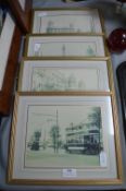 Four Framed Reproduction Hull Photographs