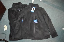 *Two 32 Degrees Heat Lady's Black Fleece Jackets S