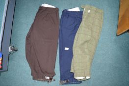 Three Pairs of Men's Plus Fours