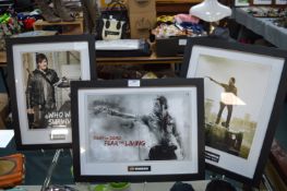 Three Walking Dead Framed Photographs