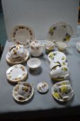 Two Vintage Part Tea Sets by Colclough etc.