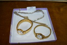 Four Lady's Wristwatches Including Rotary and Seko
