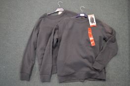 *Two Mondetta Lady's Fleece Crewneck Sweatshirts Size: M