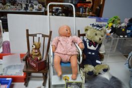 Vintage Dolls Pram, Teddy Bear, etc.
