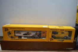 Diecast JCD Events Truck and Transit van