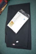 Large Black Tablecloth 178x366cm, plus a Damask Ob