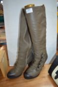 Pair of Teen Mix Lady's Leather Boots Size: EU 41